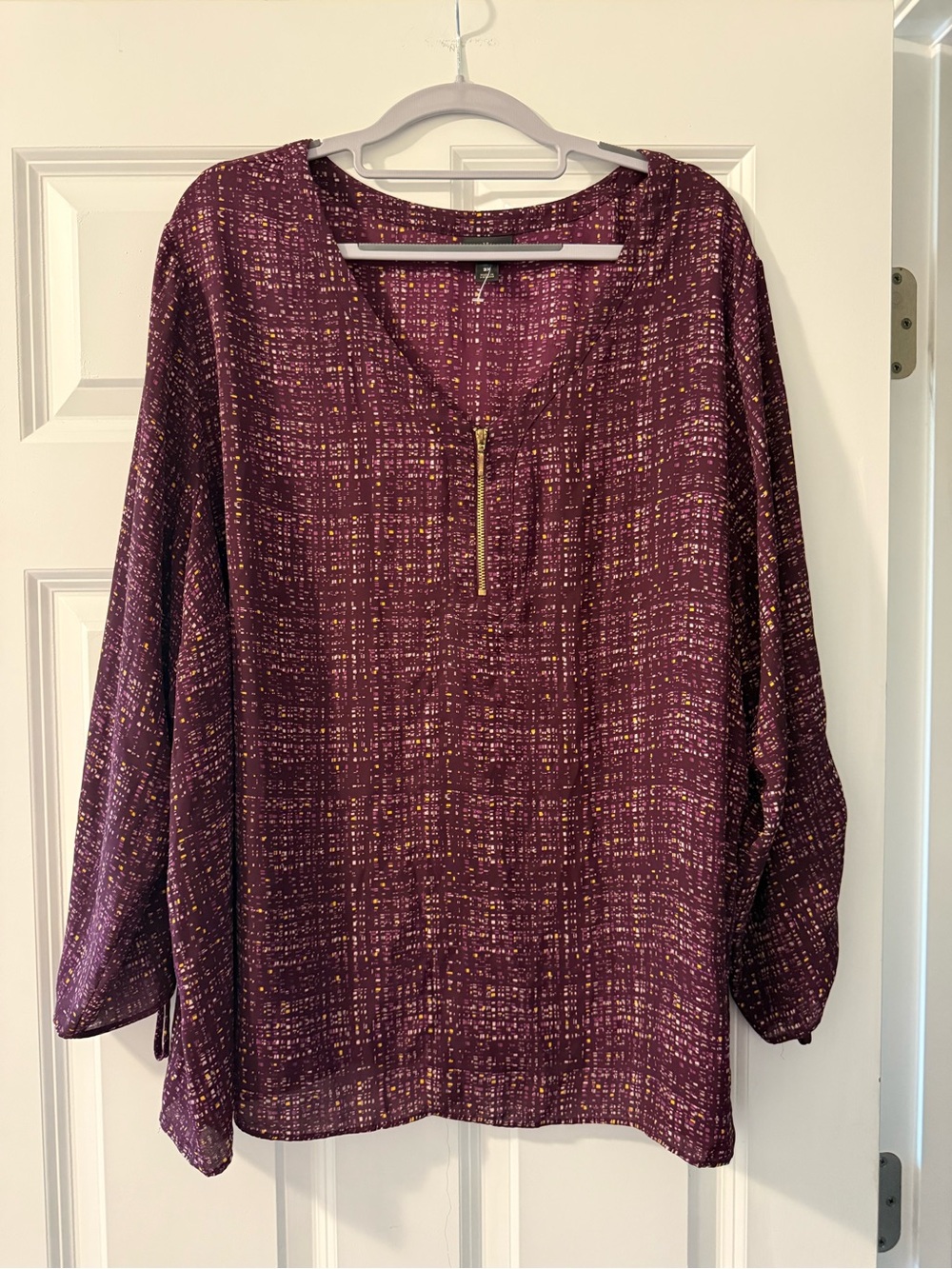 Worthington Woman Zip-Front Blouse